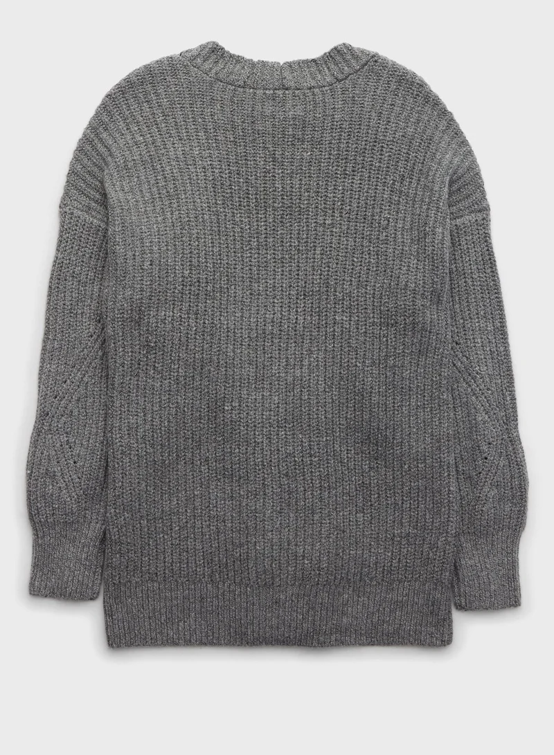 Aerie Ribbed Oversized Cardigan