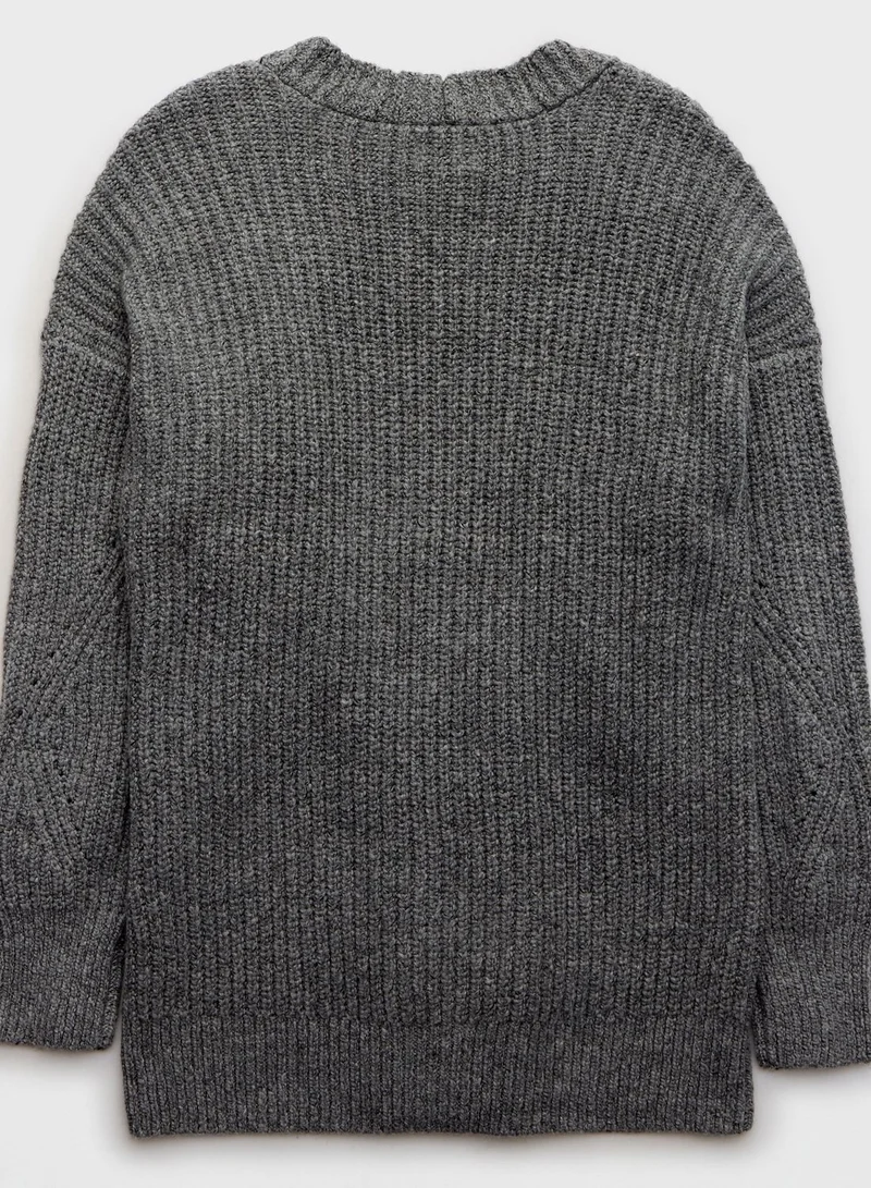 Aerie Ribbed Oversized Cardigan