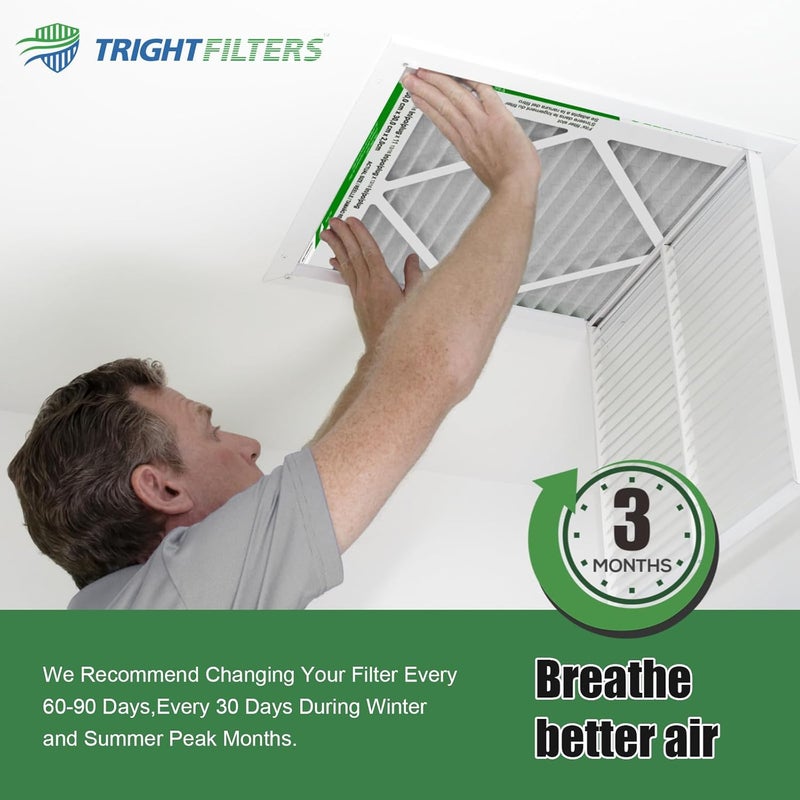 TRIGHTFILTERS 16x20x1 Air Filter 4 Pack, Durable MERV 8 Pleated Home HVAC AC Furnace Filters, Lightweight Compact Air Conditioner Filter Replacement - Image 5