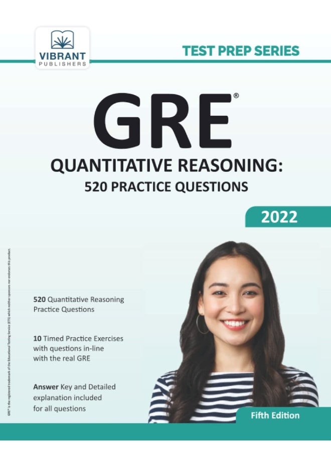 Vibrant Publishers GRE Quantitative Reasoning: 520 Practice Questions  - Image 1