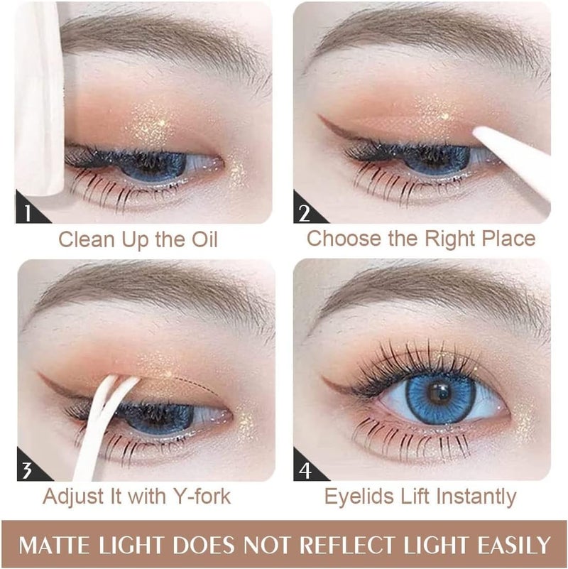288Pcs Double Eyelid Tape Natural Invisible Lace Single Side Eyelid Breathable Eyelid Stickers Women Makeup Tool (1 Set) - Image 4