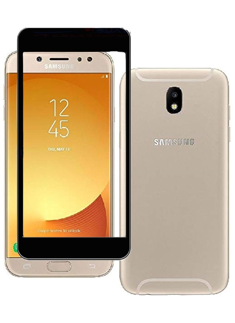 AINA حماية شاشة زجاجية مقسّاة 5D مصممة لهاتف سامسونج جالاكسي J7 برو تغطية كاملة للصق من الحافة إلى الحافة وخالية من الفقاعات - Image 1