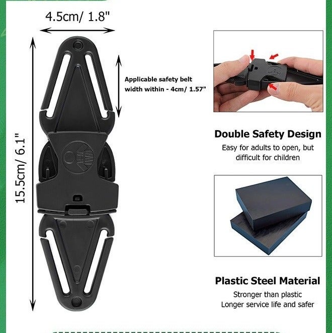 Escape Car Seat Safety Clip,Escape Baby Harness Chest Clip, Prevent Children/Kids Taking Their Arms Out of Child Car Seat/High Chairs/Strollers/Baby Reins - Image 2