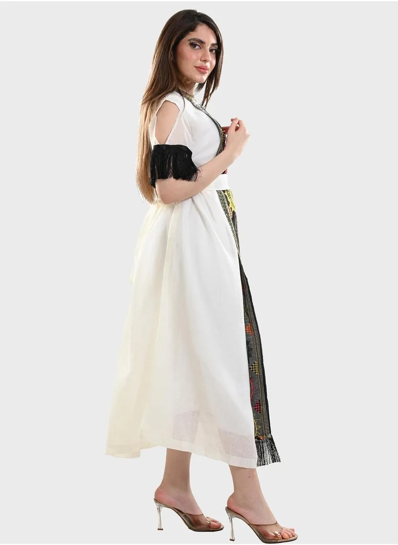 توب تاتو Colorblock Belted Jalabiya
