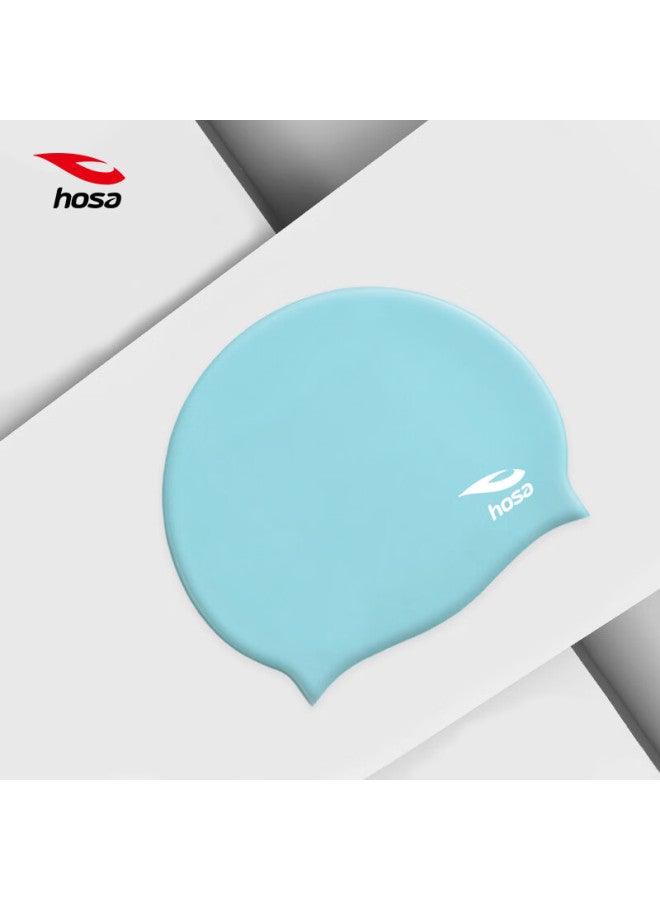 Hosa Unisex Silicone Waterproof Swim Cap With High Elasticity, Comfortable Fit, Long Hair Protection, And Ear Protection - Image 1