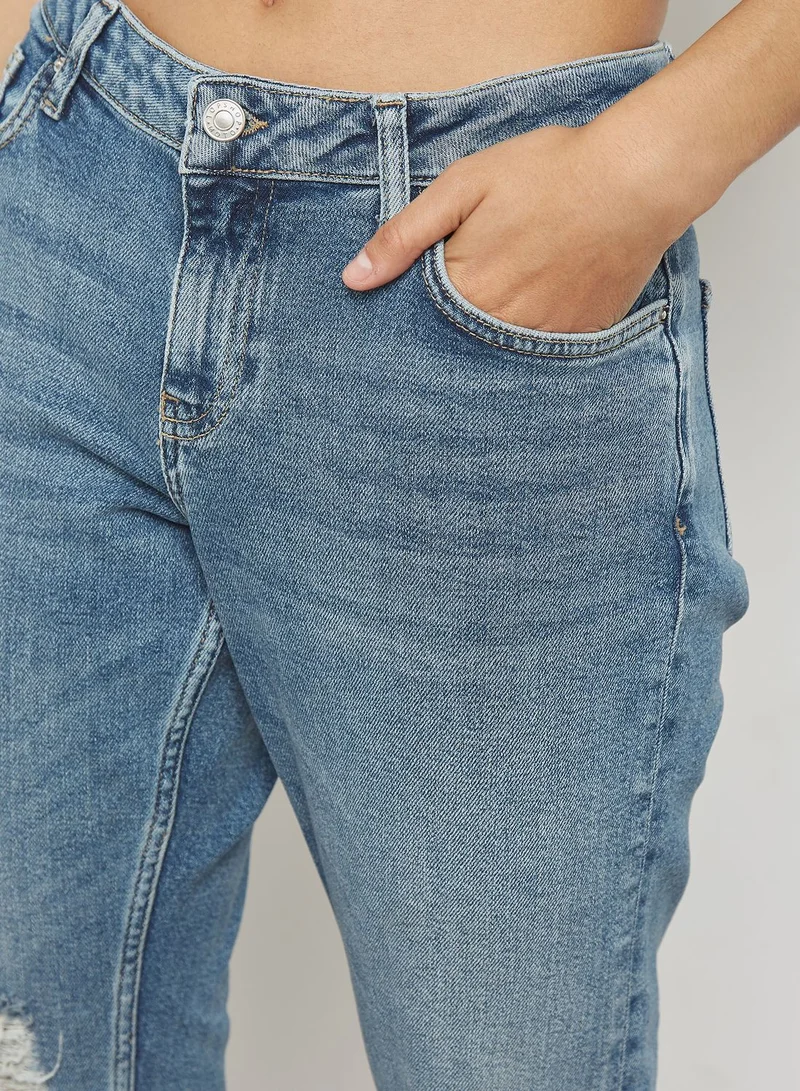 TOPSHOP Lucas Boyfriend Ripped Jeans