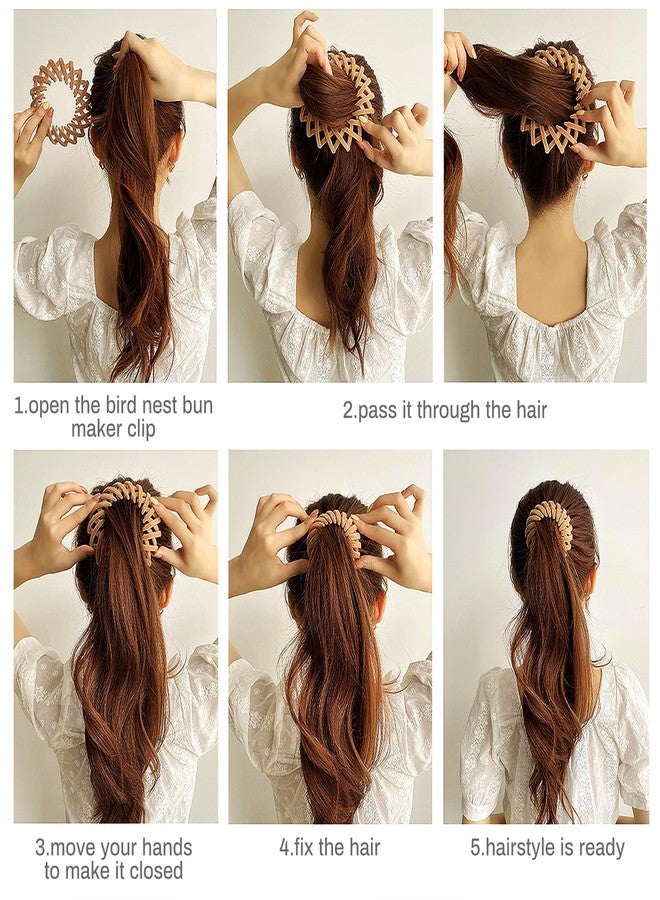 Sizobi 7PCS Women's Hair Accessories, Bird Nest Magic Hair Clip with Hair Bun Clips - Image 3