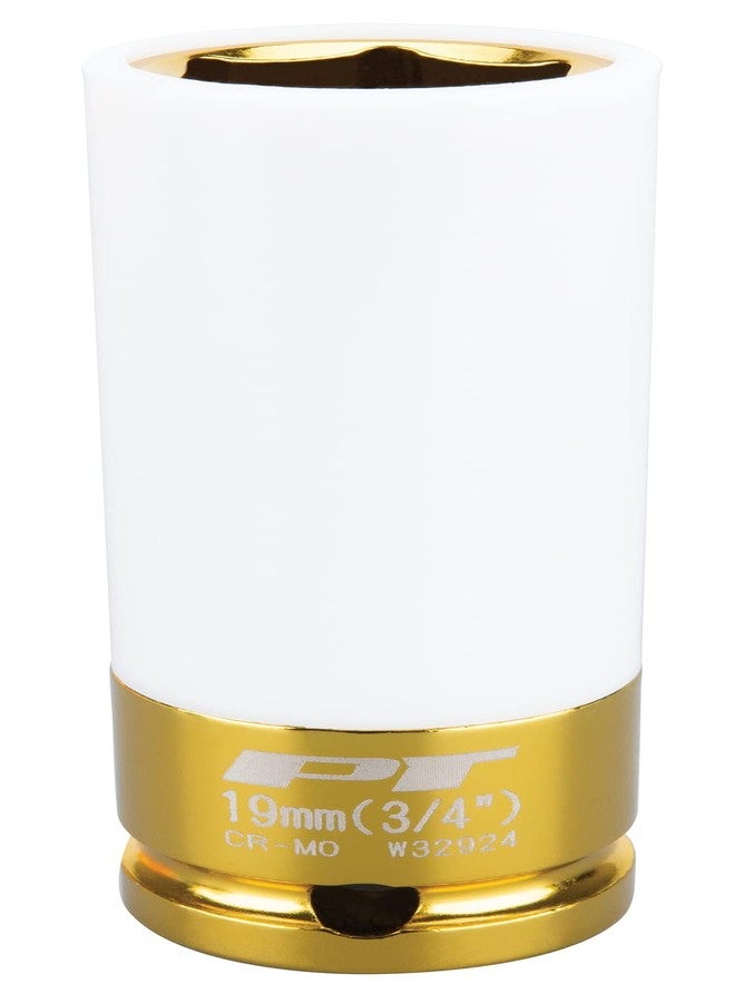 بيرفورمانس تول أداة الأداء W32924 مقبس حائط رفيع مقاس 1/2 بوصة و19 مم/3/4 بوصة، ذهبي - Image 2
