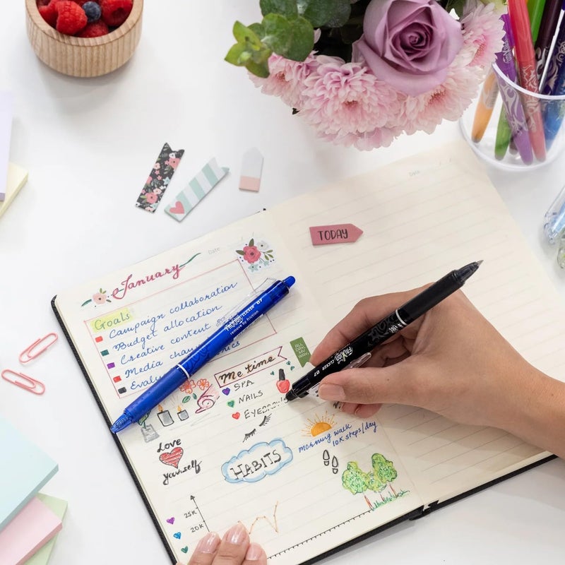 Pilot FriXion Ball 0.7mm Erasable Gel Pens, Fine Point, Blue Ink, Pack Of 6 - Image 2