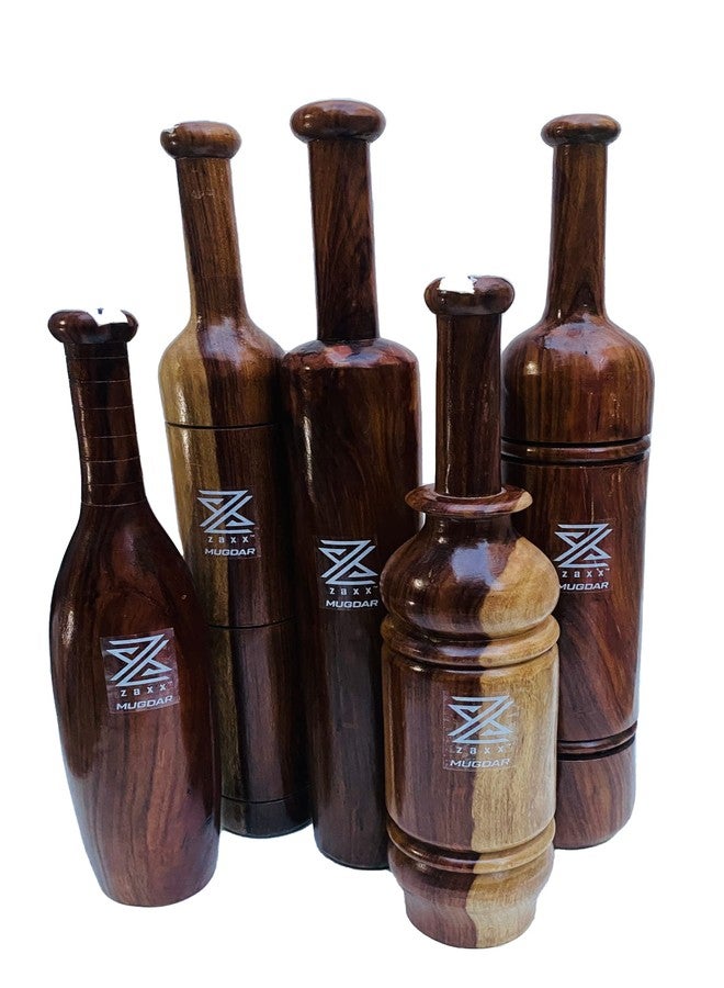 zaxx 4kg Wooden Indian Mugdar, Clubs, Meel, Clubbell, Karla Kattai, Mugdar, (Quality Wood with Polish) - Image 5