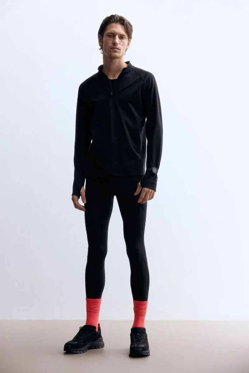 H&M Zip-top midlayer sports top with ThermoMove™