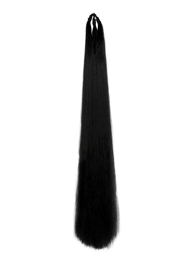 AHS 26‑inch Black Paranda Choti Hair Extension Braid Traditional Indian Baal Choti Jada for Bridal, Festival & Ethnic Look (Pack of 2) - Image 2