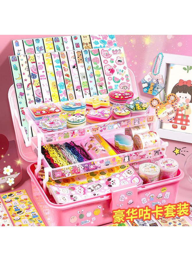 Bluejw Goka Sticker Suit Gift Goka Cute Ins Hand Account Sticker Children's Girl Toy Handmade DIY Material Bag - Image 2