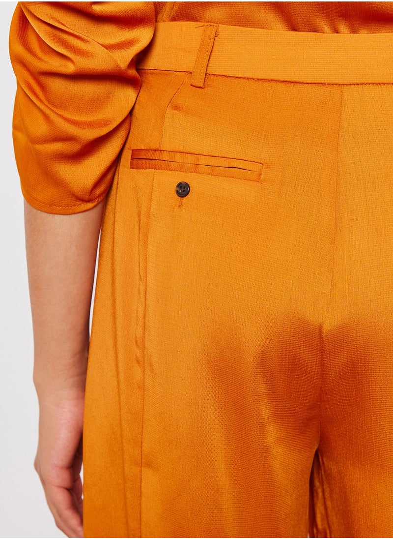 Native Youth Satin Wide Leg Panelled Pants Co-ord  - Image 4