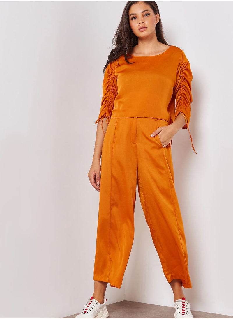 Satin Wide Leg Panelled Pants Co-ord - pzsku/Z704E3B65EA349F3CDA38Z/45/_/1698935208/ff09cabb-b0e3-469f-8713-dbe8166c7afb