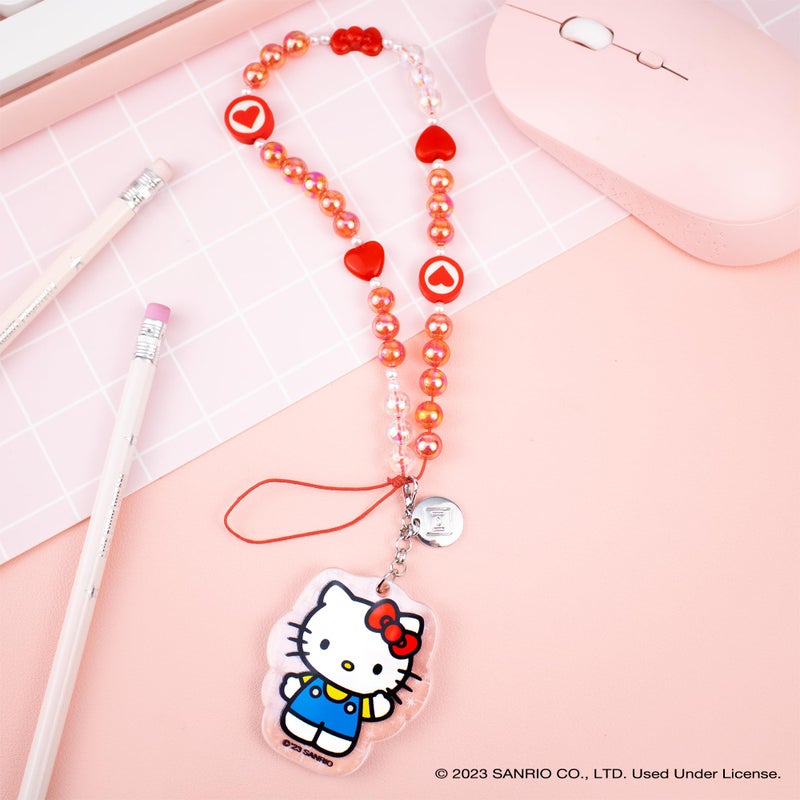 iFace Hello Kitty and Friends Beaded Wristlet Universal Phone Charm Strap - Cute Wrist Chain Lanyard Aesthetic Decor Strap for Cell Phone Camera Keys AirPods Keychains â€“ Hello Kitty - Image 3