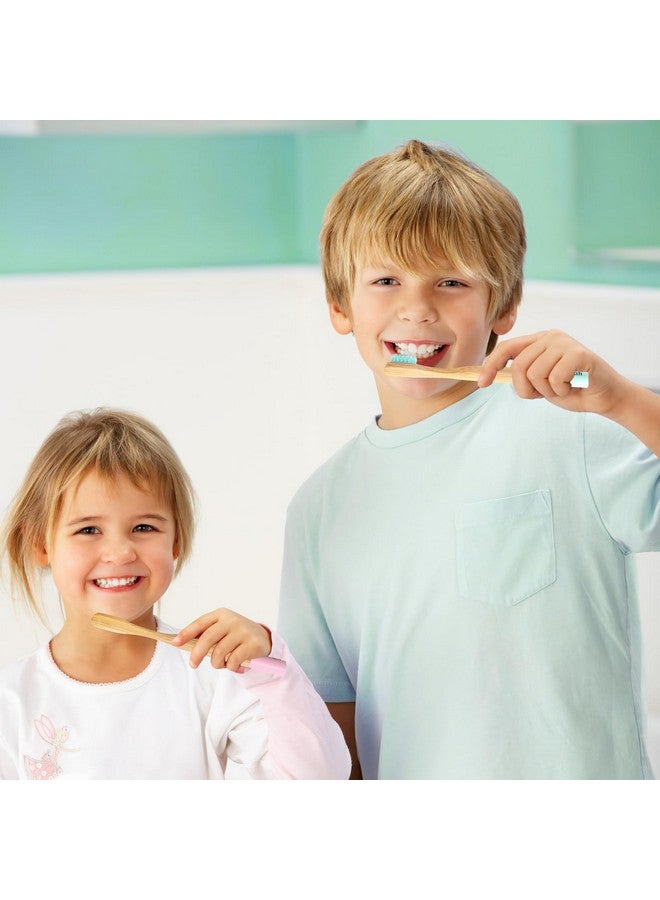 Isshah Kids Bamboo Toothbrushes Biodegradable Handle BPA Free Eco Friendly Children Size, FSC Certified and PETA Approved, Pack of 6 (Spiral Soft Nylon Bristles) - Image 4