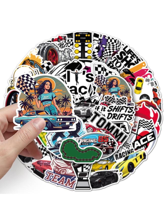 Bluejw F1 Merch Gifts Set Including F1 Gift Socks 3D F1 Race Car KeyChain 50Pcs F1 Stickers Gifting for Father Husband Boyfriends - Image 2