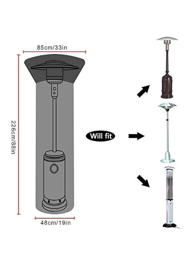 Generic Patio Heater Cover Waterproof with Zipper, Standup Cover for Outdoor Heater Protection with Storage Bag, 87x33x19In  - Image 3