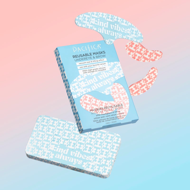 Pacifica Reusable Mask Set â€“ Silicone Undereye & Brow Mask Set for Forehead & Under Eye, Anti-Wrinkle, Firming, Pair with Serum, Vegan & Cruelty-Free, 3 Pieces - Image 3