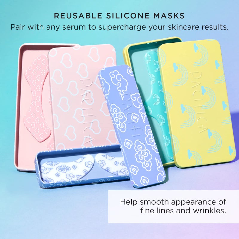 Pacifica Reusable Mask Set â€“ Silicone Undereye & Brow Mask Set for Forehead & Under Eye, Anti-Wrinkle, Firming, Pair with Serum, Vegan & Cruelty-Free, 3 Pieces - Image 5