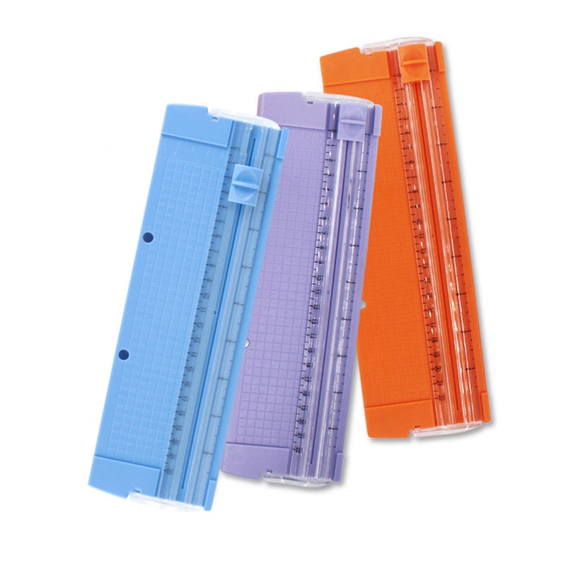 Portable A5 Paper Trimmer 8.7 Inch Cut Length Paper Cutter Scrapbooking Tool Cutting Machine with Side Ruler for Craft Paper Photos Pictures Cards Office Home Supplies - Image 1