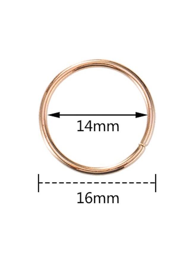 Hotop 100 Pack Hair Rings Braid Rings Hair Loop Clips Hair Accessories (Gold) - Image 5