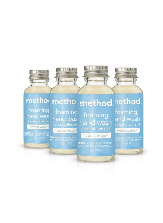 Method - Method Foaming Hand Wash Concentrates Refills, Sweet Water, 4 Recyclable 1 fl oz Refills - Image 1