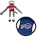 Littlearth NFL Buffalo Bills Sock Monkey and Flying Disc Pet Toy Combo Set Team Color One Size - Image 3