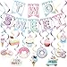 Tinlade 25 Pcs Two Sweet Donut Birthday Party Decorations Include Two Sweet Banner 24 Ice Cream and Donut Party Hanging Streamers 2nd Birthday Decorations for Girl - Image 2