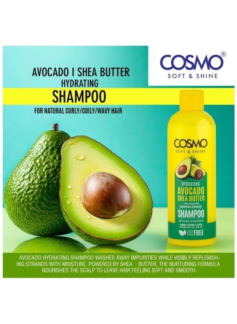 COSMO AVOCADO SHEA BUTTER SHAMPOO 480ML - Image 2