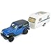 VIIGER 2 Doors Wrangler Rubicon SUV Model Car Trailer Towing Toy Camper RV Motorhome Toys for Boys Doors Open 136 Scale Diecast Metal Toy Cars 3 4 5 6 7 Year Old Kids Gifts Cake Topper Home Office Decor - Image 2
