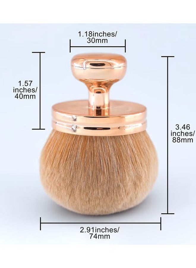 HY Extra Large Body Makeup Brush, 74mm Wide-headed Brush For Bronzers, Oval Face Leg Makeup Brush (Rose Gold)  - Image 2
