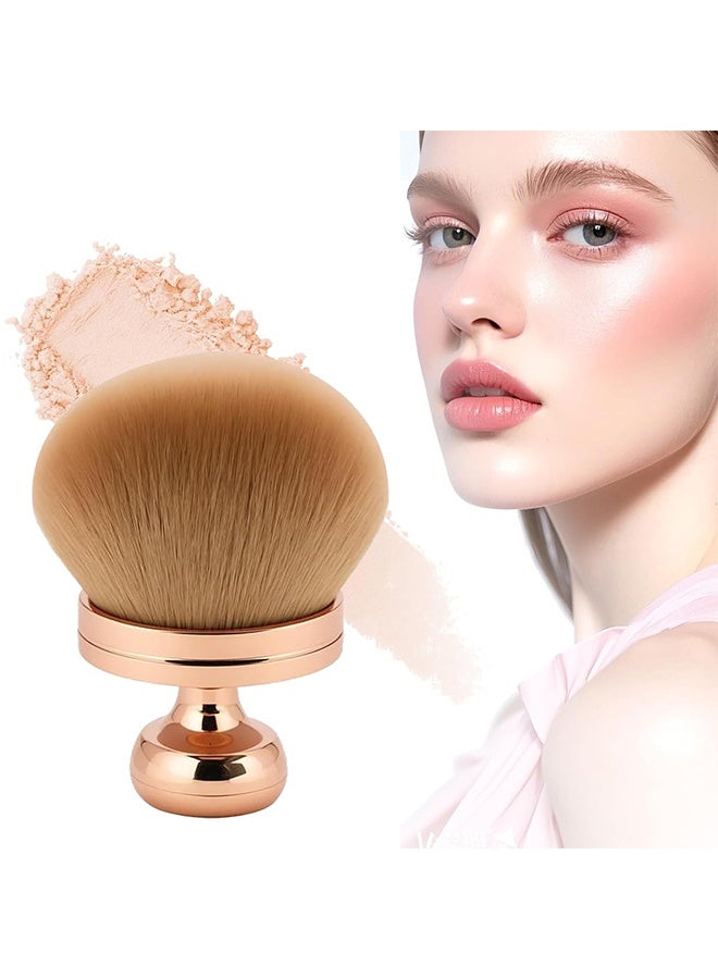 HY Extra Large Body Makeup Brush, 74mm Wide-headed Brush For Bronzers, Oval Face Leg Makeup Brush (Rose Gold)  - Image 1