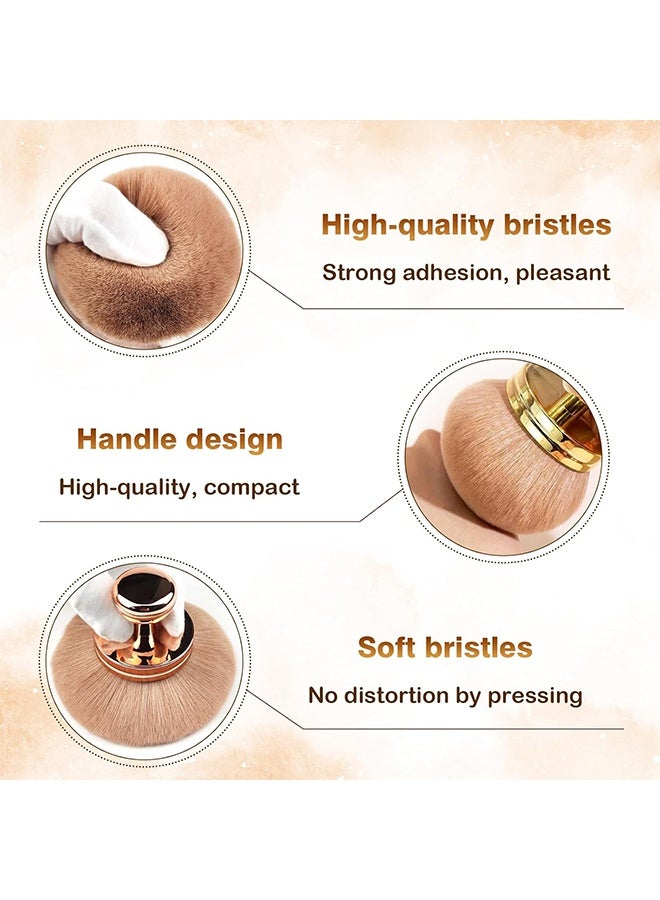 HY Extra Large Body Makeup Brush, 74mm Wide-headed Brush For Bronzers, Oval Face Leg Makeup Brush (Rose Gold)  - Image 5