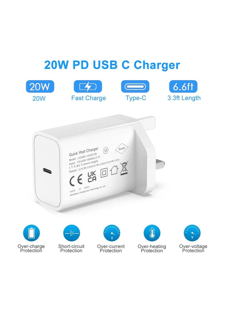 general IPhone Fast Charger 【MFi Certified】 20W USB C Power Adapter Fast Charger with 3ft Cable Compatible with IPhone 13/13 Pro/ 12 Pro/12 Mini/ 11/11 Pro/XS/Max/XR/X/8 Plus/SE 2020, - Image 5