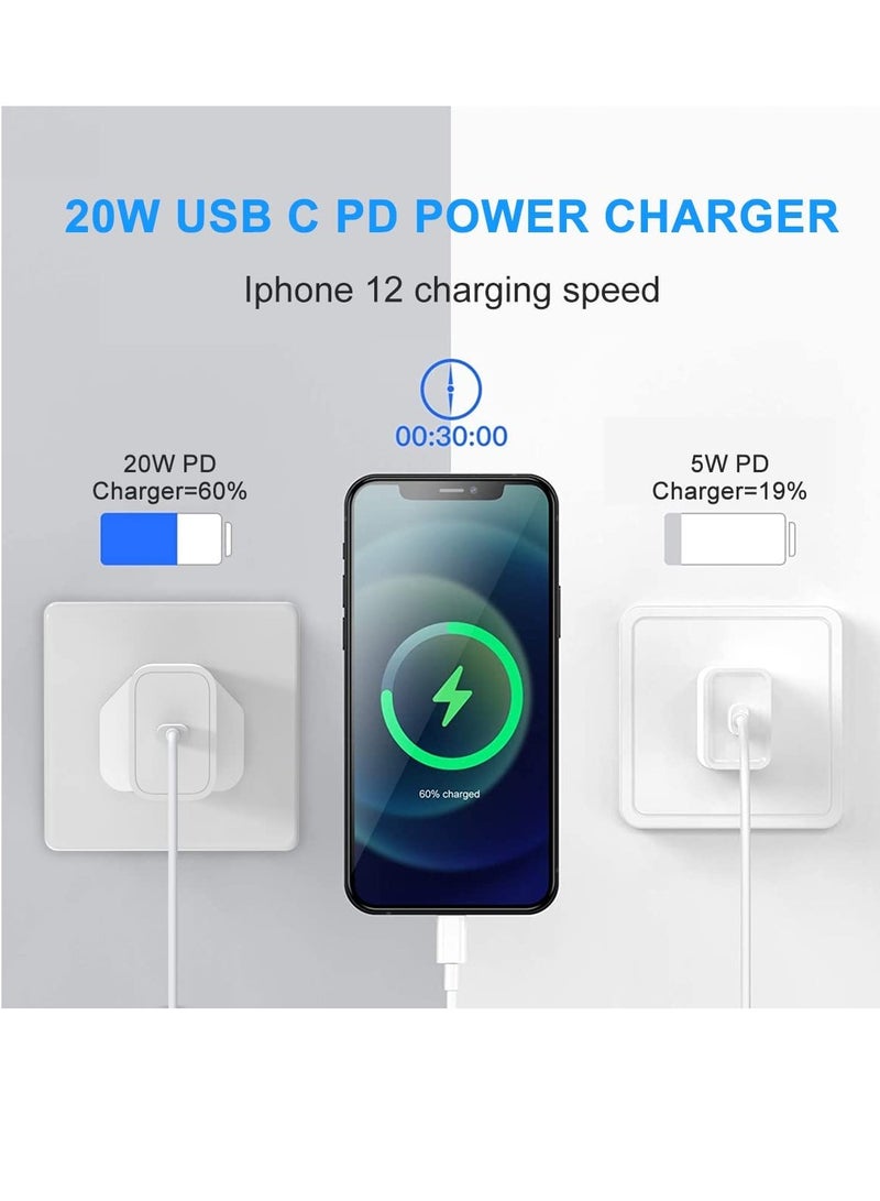 general IPhone Fast Charger 【MFi Certified】 20W USB C Power Adapter Fast Charger with 3ft Cable Compatible with IPhone 13/13 Pro/ 12 Pro/12 Mini/ 11/11 Pro/XS/Max/XR/X/8 Plus/SE 2020, - Image 4