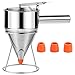 shoxil shoxil Shoxil 20oz Pancake Batter Dispenser, Multi-caliber Stainless Steel Funnel Cake Dispenser with Stand Great for  - Image 2