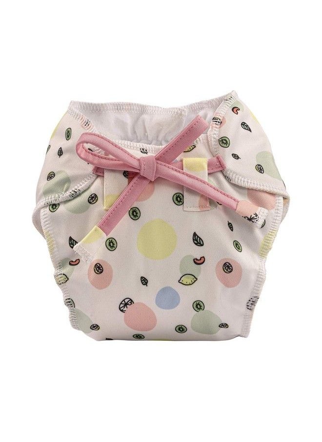 Bumberry Smart Nappy New Born Baby Cloth Diaper Combo With Size Adjustable & Washable Diaper Leak Proof Dry Feel Rash Free Smart Langot For Just Born Babies (0 6 Months Deep Pinkfruitylinelillies)  - Image 4
