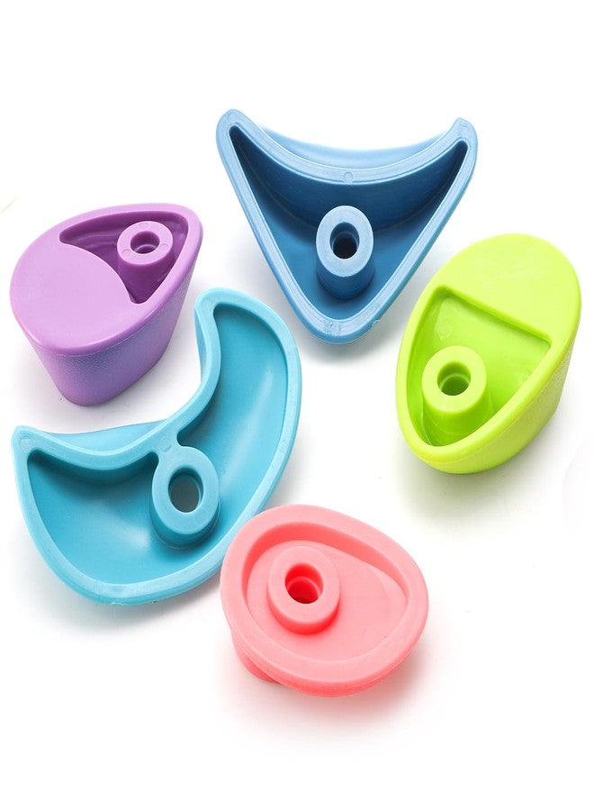 ZENFUN 32 Packs Rock Climbing Holds Multi Size and Color, Indoor & Outdoor Rock Wall Climbing Kit, Rock Wall Holds Multi-Colored Climbing Rock Wall Grips with Mounting Hardware - Image 5