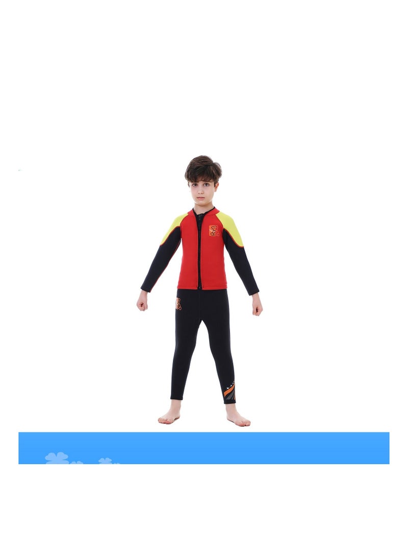 Loquat Children's Warm Long Sleeved Cold Resistant Diving Suit - Image 1