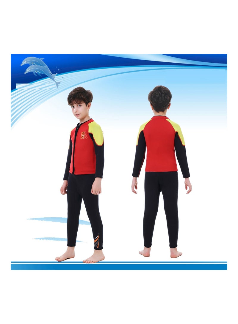 Loquat Children's Warm Long Sleeved Cold Resistant Diving Suit - Image 2