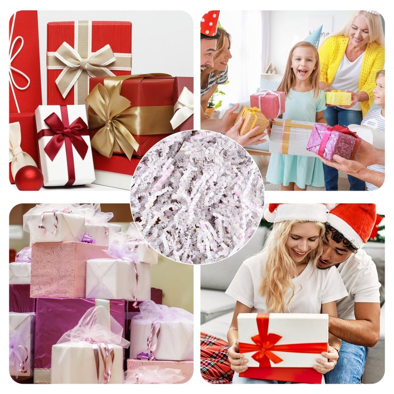 2 Packs Crinkle Cut Paper Shred Box Filler Shredded Paper Filler Gifting Package Filler - Image 4