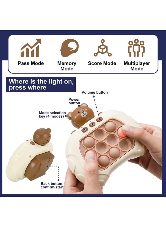 SNAPTRON Quesera Quick Push Electronic Pop Light Up Games, Decompression Breakthrough Puzzle Game Machine, Squeeze Poppet Sensory Push Pop Bubble Toy, Push Button Toy for Kids Girl Boy Birthday Gift - Image 4