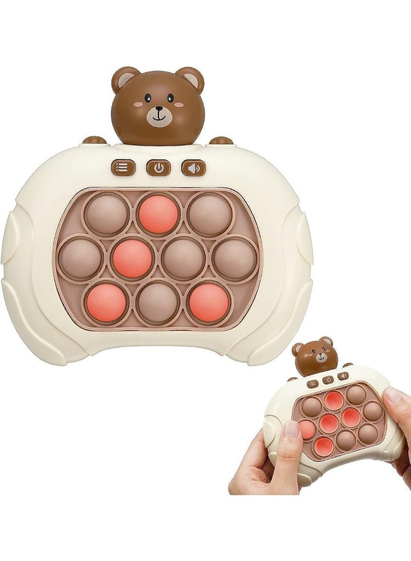SNAPTRON Quesera Quick Push Electronic Pop Light Up Games, Decompression Breakthrough Puzzle Game Machine, Squeeze Poppet Sensory Push Pop Bubble Toy, Push Button Toy for Kids Girl Boy Birthday Gift - Image 1