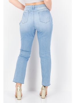 NYDJ Women Slim Fit High Rise Stretchable Denim, Blue  - Image 2