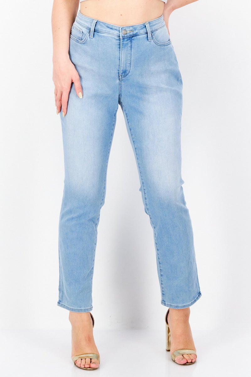 NYDJ Women Slim Fit High Rise Stretchable Denim, Blue - Image 1