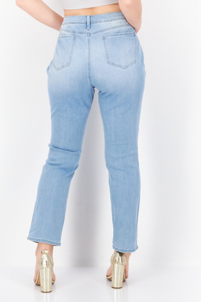 NYDJ Women Slim Fit High Rise Stretchable Denim, Blue - Image 2