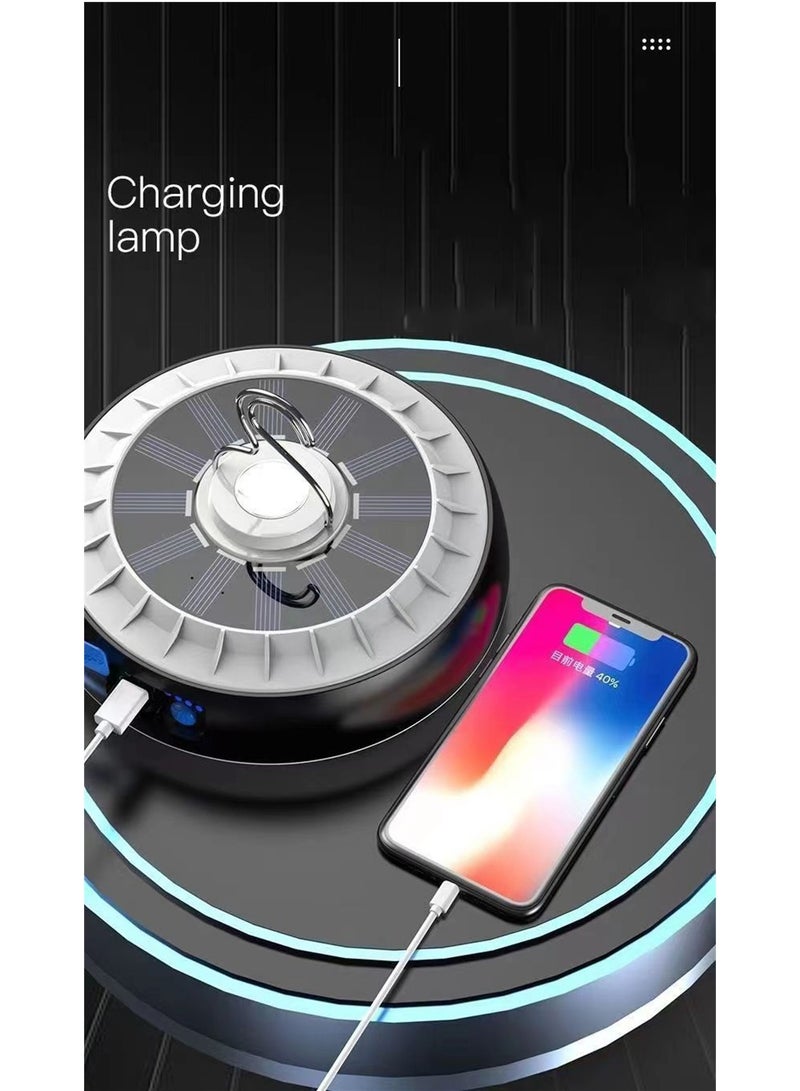 Solar Powered Portable Camping Lantern Magnetic LED Tent Light Hook Battery Backup for Outdoor Emergency Fishing Accessories Energy Efficient A+++ - Image 4