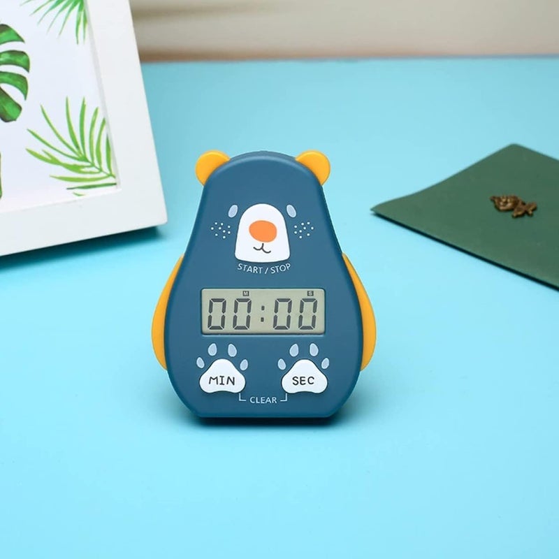P Plus Fire P Plus Fire Digital Timer 99 Minutes Magnetic Digital Kitchen Timer Countdown Count up Timer with Large LED Display Timer for Cooking Classroom Time for Kids Teachers Dark Blue Pack of 1  - Image 3